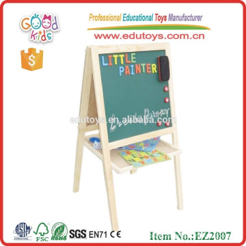 Wooden toys dry erase blackboard magnetic drawing board wooden kids easel